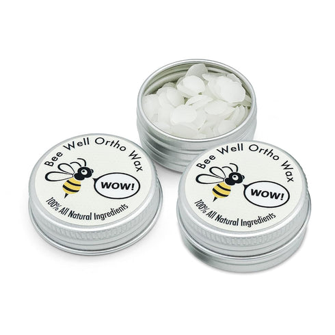 Bee Well Ortho Wax | Pure | All Natural Extra Firm Braces Wax | Protect, Prevent & Relieve Orthodontic Braces Discomfort & Mouth Pain | 2 Recyclab...