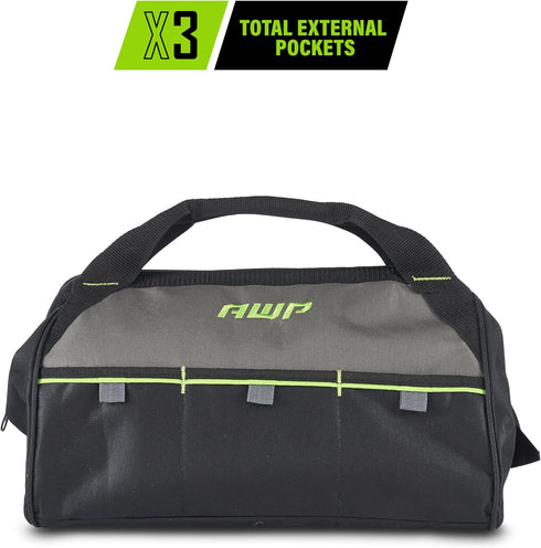 AWP 15 Inch Tool Bag with Apex Handle Design, Compact Size, Water-Resistant Construction...