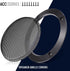 Facmogu 2PCS 6.5in Audio Speaker Mesh Cover, Speaker Protective Grille with Black Wire Mesh & Metal Glossy, Steel Mesh Speaker Cover with 8PCS Scr...