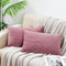 David's Home Corduroy Lumbar Pillow Covers 12x20 Inches-2 Pack Decorative Throw Pillow Covers-Rectangle Cushion Covers for Couch Sofa Living Room-...