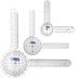 ASA TECHMED 3 Pcs Goniometer Set, 12, 8, 6 Inch Medical Spinal Goniometer Angle Protractor Angle Ruler...