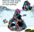 PINVNBY Coral Aquarium Decoration Fish Tank Resin Rock Mountain Cave Ornaments Betta Fish House for Betta Sleep Rest Hide Play Breed...