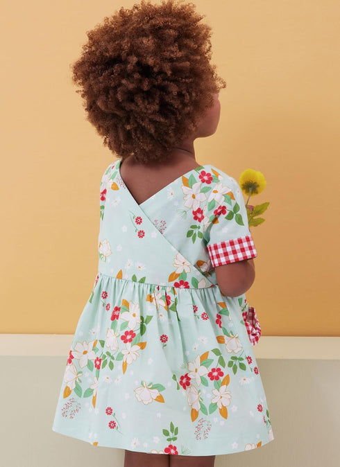 Butterick Toddlers' Dresses and Rompers Sewing Pattern Packet, Design Code B6987, Sizes 1/2-1-2-3-4, Multicolor...