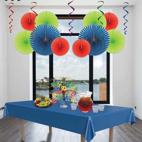 Beistle , 2 Piece "90" Cascade Centerpiece, 18''...