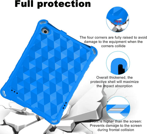 Fire 7 Tablet Case for Kids,Not Compatible with 2022 New, OQDDQO Extra Thick Protective Layer Double-Layer Shockproof in Four Corners Compatible w...