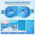 2Pack Cold Cooling Eye Mask, Reusable Gel Eye Mask Hot/Cold Therapy Gel Bead Eye Mask with Plush Backing for Headache/Puffiness/Migraine/Stress Re...