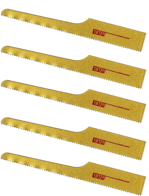 Reciprocating Air Saw Pneumatic File Heavy Duty Body Saw with Blades… (18T Blades - 5pcs)...