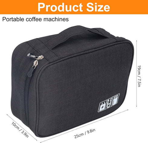 Coffee Maker Storage Bag, Multifunctional Travel Storage Bag Waterproof Travel Carrying Organizer Case for Kering Coffee Machines...