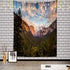 Batmerry Yosemite Tapestry, Green Valley Mountain Landscape Blue Nature Beautiful Forest Picnic Mat Hippie Trippy Tapestry Wall Art Decor for Bedr...