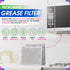 Microwave Filter Replacement 9" x 7.72" Fits WB6X486 GE Microwave Filter and Frigidaire 5304408977 - Aluminum Mesh Screen Grease Filter - Filters ...