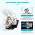 3 Way Power Distribution Block Zine-Alloy, 0/2/4 Gauge in 4/8 Gauge Out Auto Car Audio Distribution Connecting Block, 3 Way Ground Distribution Bl...