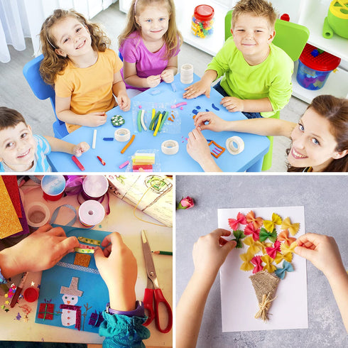 UPINS 800 Pcs Point Dots Balloon Glue Removable Adhesive Point Tape, 8 Rolls Double Sided Dots Stickers for Craft Wedding Decoration...