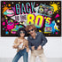 Irenare Back to The 80's Party Banner Backdrop Decorations Supplies for Photography Background, 73 x 43 x 0.04 Inch...
