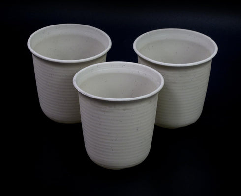 ALL in ONE Mini Plastic Plant Flower Pots for Plants Flowers Succulents Home Office Table Decoration (S-White)...