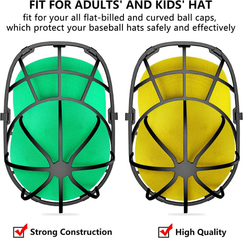 Coopache 4 Pack Hat Washer for Baseball Cap Washer Cage for Washing Machine,Ball Cap Washing Frame Hat Cleaner Holder Protector for Dishwasher...