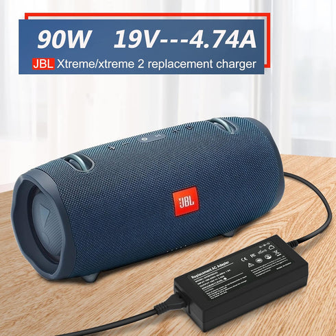 19V AC Adapter Charger for JBL Xtreme/Xtreme 2/Xtreme 3, Extreme/Extreme 2, Boombox, Portable Wireless Bluetooth Waterproof Speaker (Black Blue Re...