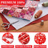 40 Pcs Valentine's Day Cotton Fabric Quilting Strips Craft Fabric Bundle Cotton Strips Patchwork Fabric Sets with Different Patterns Craft Sewing ...