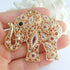 Sindary Unique Animal Elephant Brooch Pin Pendant Rhinestone Crystal BZ5102...