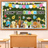 Summer Dog Bulletin Board Decorations Hawaiian Dog Theme Classroom Back to School Bulletin Board Border Set Cute Puppy Pet Dog Paw Paper Cutouts f...