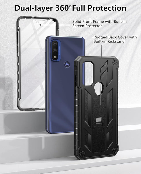 for Motorola Moto-G Pure Phone Case: Moto G-Power 2022 Case Heavy Duty Military Grade Hard Protection Shock Proof Grip | Durable Dual-Layer Armor ...