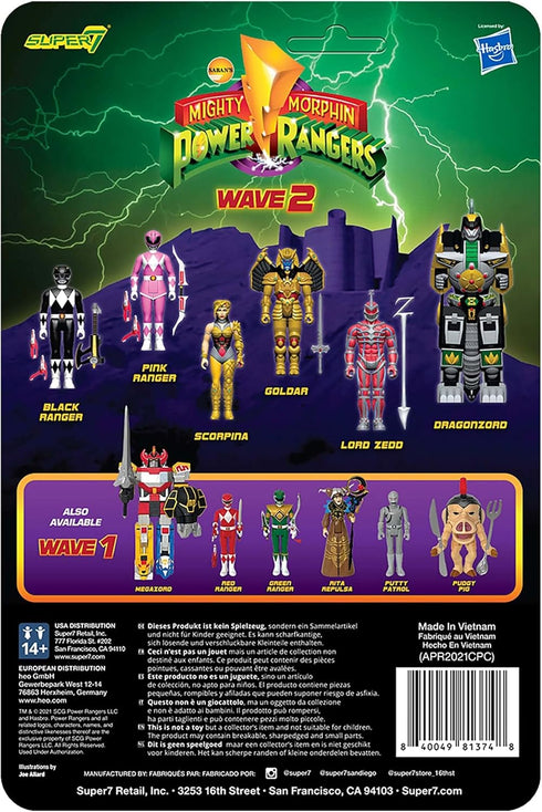 Super7 Mighty Morphin Power Rangers Scorpina - 3.75" Power Rangers Action Figure with Accessory Classic TV Show Collectibles and Retro Toys...