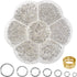 TOAOB 2300pcs Silver Jump Rings for Jewelry Making Open Jump Rings 3mm 4mm 5mm 6mm 7mm 8mm 10mm Jewelry Making Supplies with Opener Tool for DIY C...