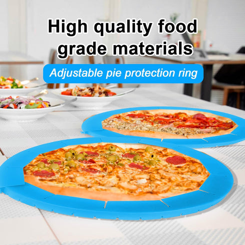 Adjustable Silicone Pie Crust Shield, Pie BPA-free Pie Crust Protector Cover Kitchen Tool for Baking Pie Pizza, Fit 8-10.7 Inch Pies- Dishwasher S...