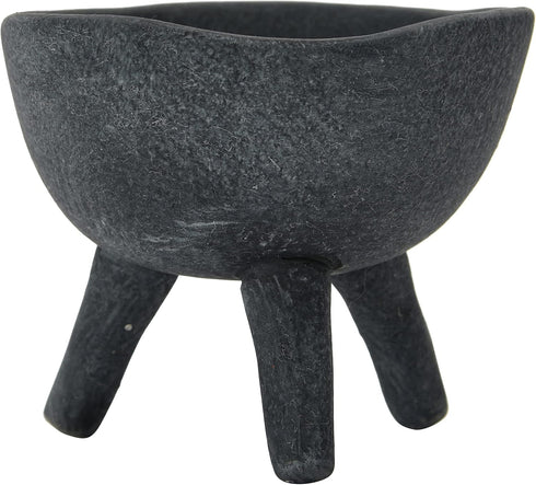 Creative Co-Op Boho Terracotta Footed Planter, Matte Black...