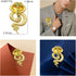 Retro Crystal Snake Brooch Gold Plated Cobra Animal Corsage Suit Jacket Brooch Pin Fashion Jewelry for Men Women Gifts...