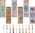 FREEBLOSS 6 Set Bookmark Cross Stitch Kits Stitch Bookmark Cross Stitch Kits with Instructions Punch Needle Kit for Beginners Bookmark Making Kit ...