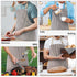 NLUS 2 Pack Cooking Aprons for Women with Pockets, Adjustable Kitchen Bib Aprons Chef Aprons for Women Men(Brown Pinstripes)...