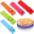 6 Pieces Colorful Baking Even Strip Cake Pan Baking Strips Absorbent Thick Cake Strips Baking Tray Protection Straps for Home Kitchen Baking Suppl...