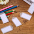 TecUnite 50 Pack White Plastic Key Tags with Split Ring Holder Label Window Luggage Label Tags Key Ring Keychain...