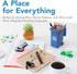 Wiosi Mini Garbage Trash Pen Holder for Desk | Tiny Recycle Bin Pencil Holder Green & Blue, Pack of 2 | Storage for Pencil & Pen | Office Statione...