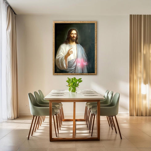 Posterizer 1 pcs-Jesus Christ saying "saw that" modern art -1-Comedy Art-Religious Posters-Living Room Bedroom Decor- unframed wall art...