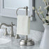 SunnyPoint Heavy Weight Classic Decorative Metal Fingertip Towel Holder Stand for Bathroom, Kitchen, Vanity and Countertops. (Brush Chrome, 13.5" ...