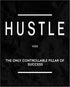 Posterizer 1 pcs-Hustle, The Only Controllable Pillar Of Success-Motivational & Inspirational Art-Gift for Entrepreneurs-Decor for Home & Office- ...