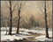Posterizer 1 pcs-snowy jungle in winter in oil painting style-13-Landscape & Nature Art-GIft for Men Women Teens-Dining Room Decor- unframed wall ...