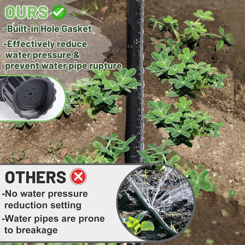 Soaker Hose 25FT for Garden Beds - 3/4" Heavy Duty Double Layer Drip Irrigation Hose, Save 85% Water- Linkable Flat Soaker Hose for Lawn Flower Be...