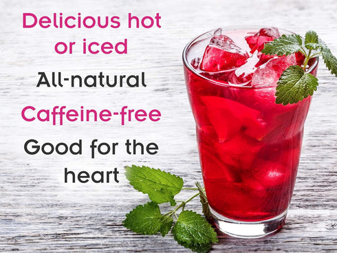 Very Berry Hibiscus Herbal Fruit Tea - Caffeine Free Loose Leaf Bulk Berries Herbs and Fruit - 5 Oz Pouch...