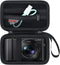 Carrying Case for Panasonic Lumix LX10/ LX100/ ZS60/ ZS70/ ZS80/ ZS200/ ZS100 4K Digital Camera, Vlogging Camera Travel Bag Storage Cover, Mesh Po...