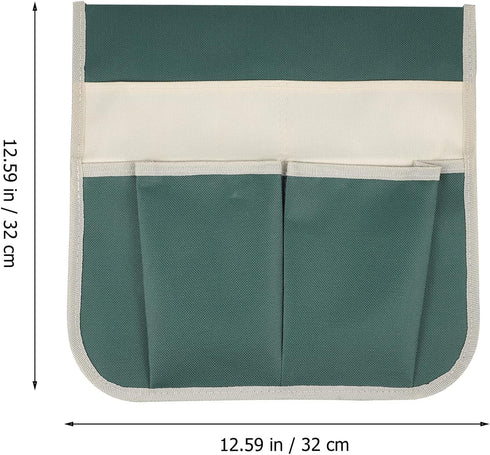DOITOOL Garden Kneeler Tool Bag Foldable Portable Oxford Cloth Gardening Tool Storage Organizer, Multi- Pockets Gardening Hand Tool Pouch (Green)...