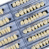 168 Pcs Dental Synthetic Resin Tooth Denture 3 Sets False Teeth 23 A3 Upper Lower Shade Dental for Halloween Horror Teeth...