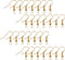 Eco-Fused 18mm Earring Hooks - 200 pcs - Coil and Ball Style Nickel-Free Ear Wires - Gold - Hypo-Allergenic Plated Steel - Great for Jewelry Makin...
