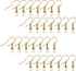 Eco-Fused 18mm Earring Hooks - 200 pcs - Coil and Ball Style Nickel-Free Ear Wires - Gold - Hypo-Allergenic Plated Steel - Great for Jewelry Makin...
