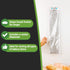 Restaurantware Bag Tek 28 Inch x 6 Inch Bread Bags 250 With Wicket Dispenser Bread Loaf Bags - Micro Perforated Freezer Safe Clear Plastic Baguett...