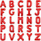 40 Inch Big Red Letter Balloons Foil Mylar Wedding Bachelorette Wedding Birthday Bridal Shower Anniversary Celebration Graduation Party Decoration...