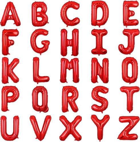 40 Inch Big Red Letter Balloons Foil Mylar Wedding Bachelorette Wedding Birthday Bridal Shower Anniversary Celebration Graduation Party Decoration...