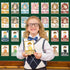 gisgfim 51Pcs ASL Alphabet Line Bulletin Board Set Sign Language Flash Cards ABC Number Learning American Sign Language Poster Wall Decor for Kid ...