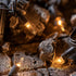 YULETIME Clear Christmas Lights with Brown Wire, 66 Feet 200 Count UL Certified String Lights, Pack of 2 Sets 33 Ft 100 Count Incandescent Mini Li...